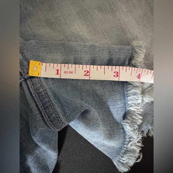 Judy Blue Naomi Braided Waist Light Wash Women's Denim Shorts High Waist Size M - Picture 8 of 13